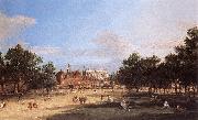 Charles Blechen London: the Old Horse Guards and Banqueting Hall, from St James s Park  cdc oil painting on canvas